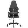 Chaise de jeu de massage camouflage et noir similicuir 