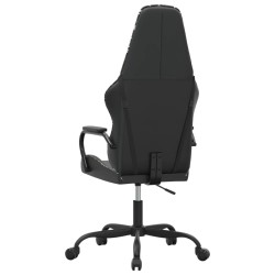 Chaise de jeu de massage camouflage et noir similicuir 