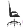 Chaise de jeu de massage camouflage et noir similicuir 