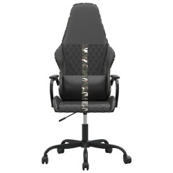 Chaise de jeu Noir et camouflage Similicuir 