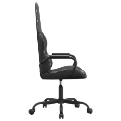 Chaise de jeu Noir et camouflage Similicuir 