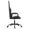 Chaise de jeu Noir et camouflage Similicuir 