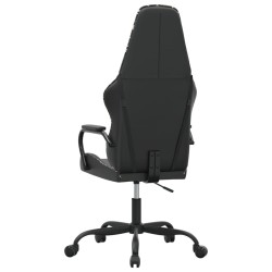 Chaise de jeu Noir et camouflage Similicuir 