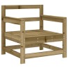 Chaises de jardin lot de 2 bois de pin imprégné 