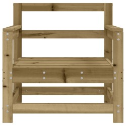 Chaises de jardin lot de 2 bois de pin imprégné 