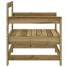 Chaises de jardin lot de 2 bois de pin imprégné 