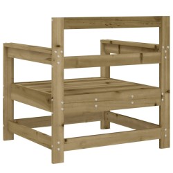 Chaises de jardin lot de 2 bois de pin imprégné 