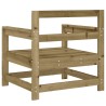Chaises de jardin lot de 2 bois de pin imprégné 