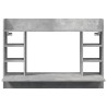 Bureau mural gris béton 105x48x75 cm bois d'ingénierie 