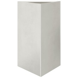 Jardinière triangulaire 50x43x75 cm acier inoxydable 