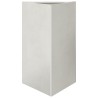 Jardinière triangulaire 50x43x75 cm acier inoxydable 
