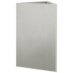 Jardinière triangulaire 50x43x75 cm acier inoxydable 