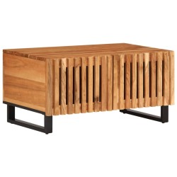 Table basse 80x51x40 cm bois massif d'acacia 