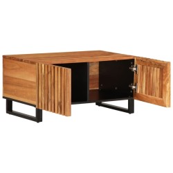 Table basse 80x51x40 cm bois massif d'acacia 