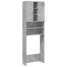 Meuble pour machine à laver Gris béton 64x25,5x190 cm 