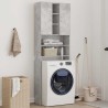 Meuble pour machine à laver Gris béton 64x25,5x190 cm 