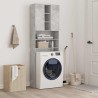 Meuble pour machine à laver Gris béton 64x25,5x190 cm 
