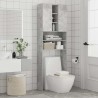Meuble pour machine à laver Gris béton 64x25,5x190 cm 