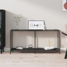 Table console Noir 160x35x75,5 cm Verre trempé 