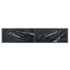 Table console Noir 160x35x75,5 cm Verre trempé 