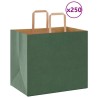 Sacs en papier 250 pcs avec poignées vert 32x22x28 cm 