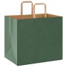 Sacs en papier 250 pcs avec poignées vert 32x22x28 cm 