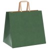 Sacs en papier 250 pcs avec poignées vert 32x22x28 cm 