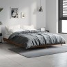 Cadre de lit sans matelas chêne marron 135x190 cm 