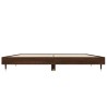 Cadre de lit sans matelas chêne marron 135x190 cm 