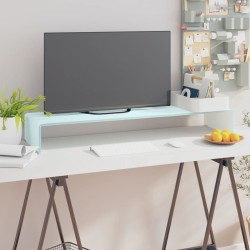 Meuble TV/Support pour moniteur 100x30x13 cm verre vert 