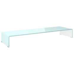 Meuble TV/Support pour moniteur 100x30x13 cm verre vert 