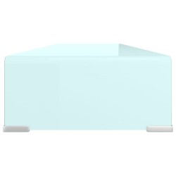 Meuble TV/Support pour moniteur 100x30x13 cm verre vert 
