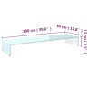 Meuble TV/Support pour moniteur 100x30x13 cm verre vert 