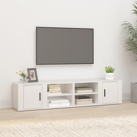 Meubles TV 2 pcs Blanc 80x31,5x36 cm Bois d'ingénierie 