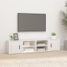 Meubles TV 2 pcs Blanc 80x31,5x36 cm Bois d'ingénierie 