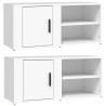 Meubles TV 2 pcs Blanc 80x31,5x36 cm Bois d'ingénierie 