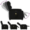 Fauteuil inclinable de massage électrique noir similicuir 