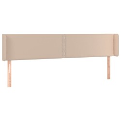 Tête de lit avec oreilles Cappuccino 203x16x78/88 cm Similicuir 