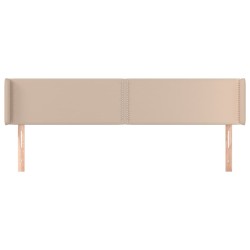 Tête de lit avec oreilles Cappuccino 203x16x78/88 cm Similicuir 