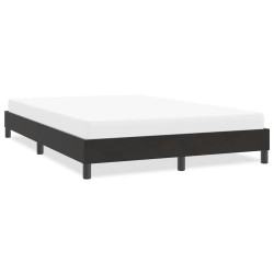 Cadre de lit sans matelas noir 140x220 cm velours 