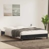 Cadre de lit sans matelas noir 140x220 cm velours 