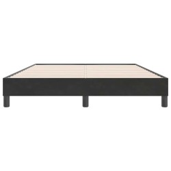 Cadre de lit sans matelas noir 140x220 cm velours 