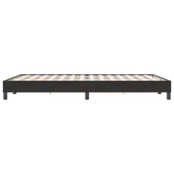 Cadre de lit sans matelas noir 140x220 cm velours 