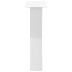 Pieds de table basse en forme de X, 2 pièces, blanc, 38 x (42-43) cm, acier 