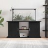 Support d'aquarium chêne noir 121x41x58 cm bois d'ingénierie 