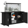 Support d'aquarium chêne noir 121x41x58 cm bois d'ingénierie 