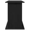 Support d'aquarium chêne noir 121x41x58 cm bois d'ingénierie 