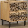 Table de chevet 40x33x46 cm Bois de manguier solide   