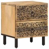 Table de chevet 40x33x46 cm Bois de manguier solide   