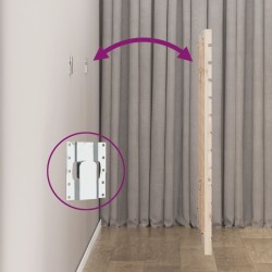 Tête de lit murale 141x3x91,5 cm Bois massif de pin 